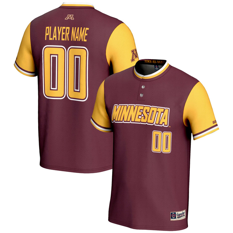 Minnesota Golden Gophers Softball Jersey, Maroon Sportswear Jersey Shirt, Lightweight Breathable Athletic Jersey, Casual Gift for Men