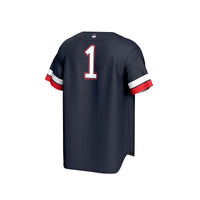 UConn Huskies Baseball Jersey, Navy Fashion Lightweight Sportswear Jersey Shirt, Lightweight Breathable Athletic Jersey, Casual Gift for Men