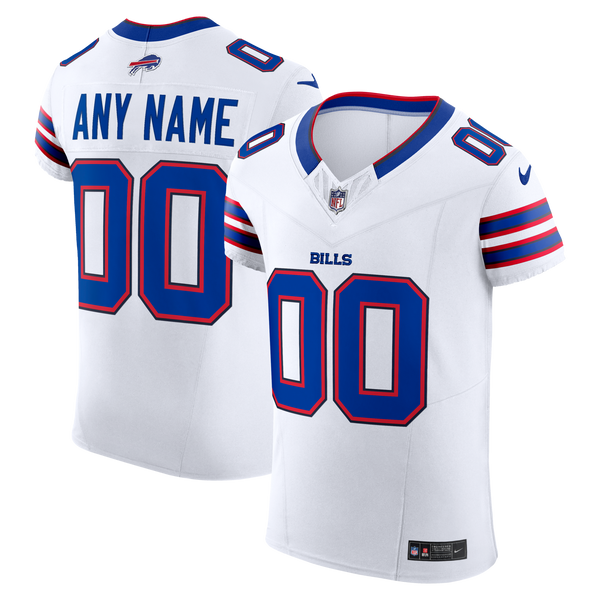 Buffalo Bills White Elite Custom Jersey