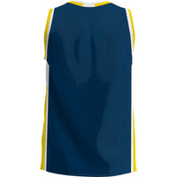 Trinity Bantams Basketball Jersey, Blue Lightweight Sportswear Jersey Shirt, Sleeveless Athletic Tank Jersey, Casual Gift for Men