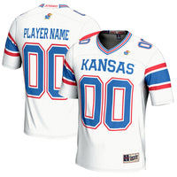 Kansas Jayhawks Football Jersey, White Sportswear Jersey Shirt, Lightweight Breathable Athletic Jersey, Casual Gift for Men, Style 5255607