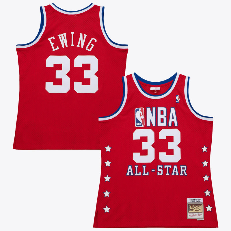 NBA Patrick Ewing 1989 All-Star Swingman Authentic Basketball Jersey, Sportswear Jersey Shirt, Sleeveless Athletic Jersey, Casual Gift for Men