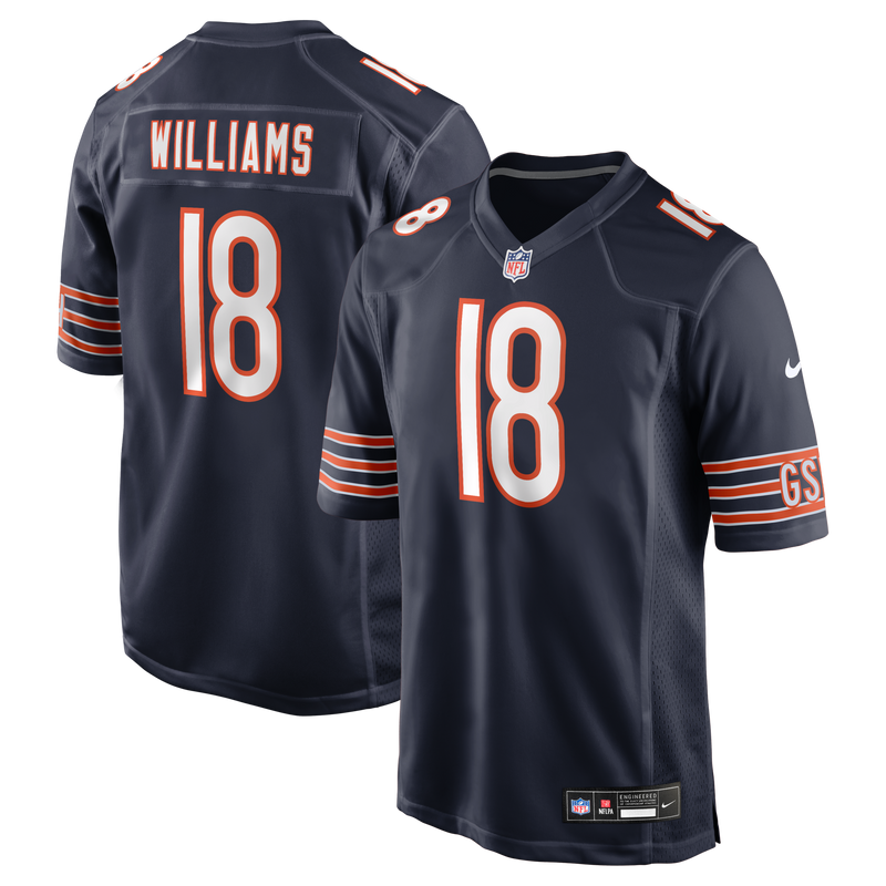 Caleb Williams Chicago Bears Football Jersey, Navy Game Sportswear Jersey Shirt, Lightweight Breathable Athletic Jersey, Casual Gift for Men