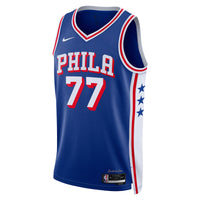 VJ Edgecombe Philadelphia 76ers Basketball Jersey, Royal Swingman Sportswear Jersey Shirt, Sleeveless Athletic Tank Jersey, Casual Gift for Men