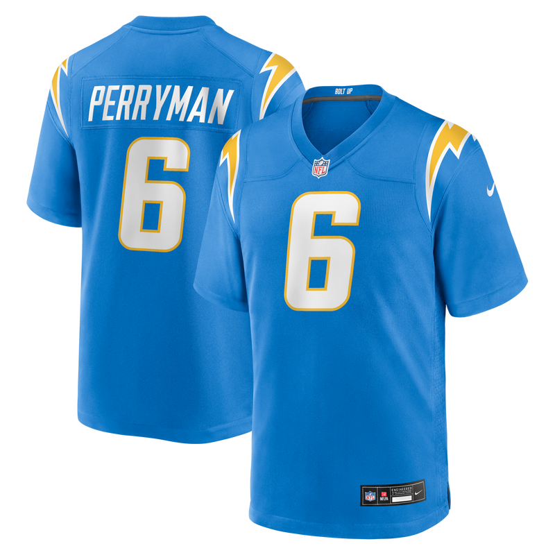 Denzel Perryman Los Angeles Chargers Football Jersey, Sportswear Jersey Shirt, Lightweight Breathable Athletic Jersey, Casual Gift for Men