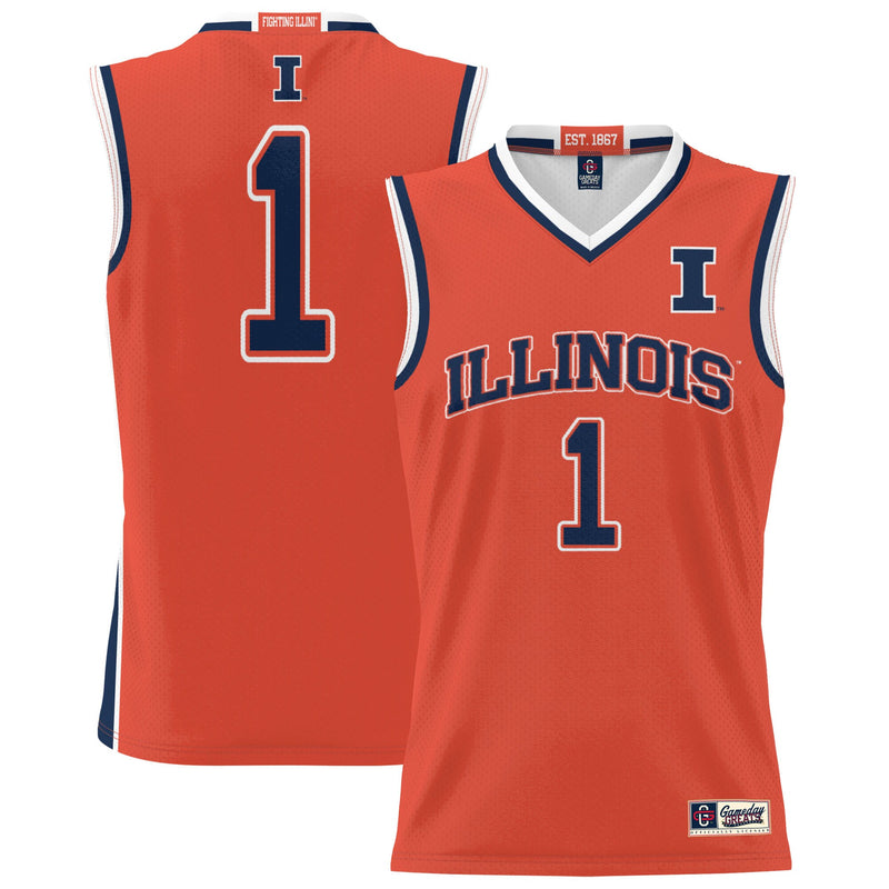 Illinois Fighting Illini Basketball Jersey, Sportswear Jersey Shirt, Sleeveless Athletic Tank Jersey, Casual Gift for Men, Style 200845026