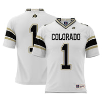 Colorado Buffaloes Football Jersey, White Sportswear Jersey Shirt, Lightweight Breathable Athletic Jersey, Casual Gift for Men, Style 5273583