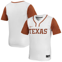 Texas Longhorns Softball Jersey, White Limited Sportswear Jersey Shirt, Lightweight Breathable Athletic Jersey, Casual Gift for Men