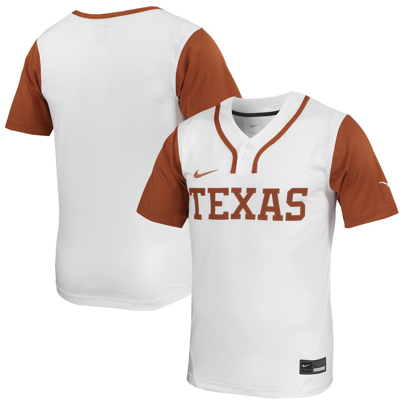 Texas Longhorns Softball Jersey, White Limited Sportswear Jersey Shirt, Lightweight Breathable Athletic Jersey, Casual Gift for Men