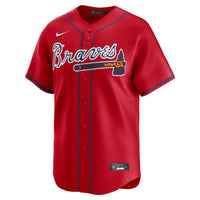 Atlanta Braves Baseball Jersey, Red Sportswear Jersey Shirt, Lightweight Breathable Athletic Jersey, Casual Gift for Men, Style 202753833