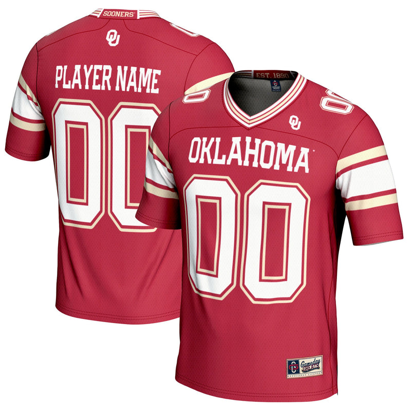 Oklahoma Sooners Football Jersey, Crimson Sportswear Jersey Shirt, Lightweight Breathable Athletic Jersey, Casual Gift for Men, Style 5255609