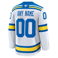 St. Louis Blues Hockey Jersey, White Premium Sportswear Jersey Shirt, Long Sleeve Hockey Sweater Jersey, Casual Gift for Men, Style 203133906