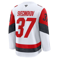 Andrei Svechnikov Carolina Hurricanes Hockey Jersey, White Sportswear Jersey Shirt, Long Sleeve Hockey Sweater Jersey, Casual Gift for Men