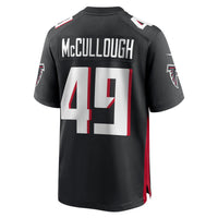 Liam McCullough Atlanta Falcons Football Jersey, Black Game Sportswear Jersey Shirt, Lightweight Breathable Athletic Jersey, Casual Gift for Men