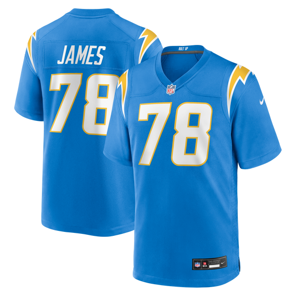 Los Angeles Chargers Andre James Powder Blue Team Game Jersey