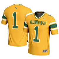William & Mary Tribe Football Jersey, Gold Sportswear Jersey Shirt, Lightweight Breathable Athletic Jersey, Casual Gift for Men