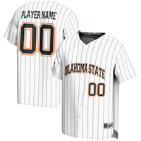 Oklahoma State Cowboys Baseball Jersey, White Lightweight Sportswear Jersey Shirt, Lightweight Breathable Athletic Jersey, Casual Gift for Men