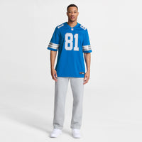 Calvin Johnson Detroit Lions Football Jersey, Blue Game Sportswear Jersey Shirt, Lightweight Breathable Athletic Jersey, Casual Gift for Men