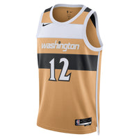 Tre Johnson III Washington Wizards Basketball Jersey, Tan Swingman Sportswear Jersey Shirt, Sleeveless Athletic Tank Jersey, Casual Gift for Men