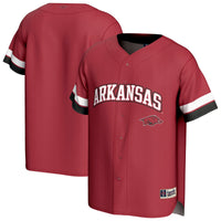 Arkansas Razorbacks Baseball Jersey, Crimson Sportswear Jersey Shirt, Lightweight Breathable Athletic Jersey, Casual Gift for Men