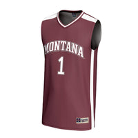 Montana Grizzlies Basketball Jersey, Maroon Fashion Lightweight Sportswear Jersey Shirt, Sleeveless Athletic Tank Jersey, Casual Gift for Men