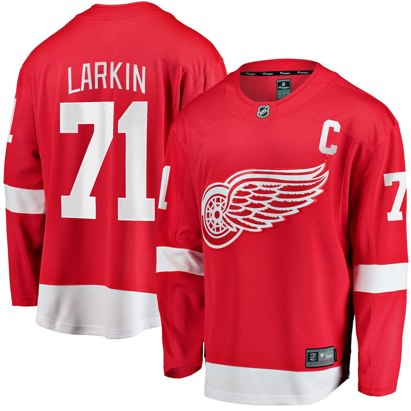 Dylan Larkin Detroit Red Wings Hockey Jersey, Breakaway Home Sportswear Jersey Shirt, Long Sleeve Hockey Sweater Jersey, Casual Gift for Men
