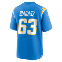 Tyler Biadasz Los Angeles Chargers Football Jersey, Powder Sportswear Jersey Shirt, Lightweight Breathable Athletic Jersey, Casual Gift for Men
