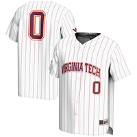 Virginia Tech Hokies Lightweight Baseball Jersey, White Sportswear Jersey Shirt, Lightweight Breathable Athletic Jersey, Casual Gift for Men