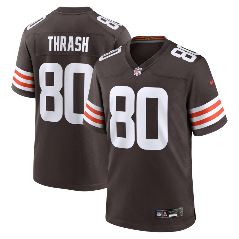 Jamari Thrash Cleveland Browns Football Jersey, Brown Game Sportswear Jersey Shirt, Lightweight Breathable Athletic Jersey, Casual Gift for Men