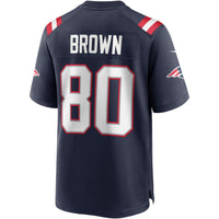 Troy Brown New England Patriots Football Jersey, Navy Game Sportswear Jersey Shirt, Lightweight Breathable Athletic Jersey, Casual Gift for Men