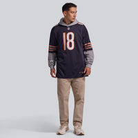Caleb Williams Chicago Bears Football Jersey, Navy Game Sportswear Jersey Shirt, Lightweight Breathable Athletic Jersey, Casual Gift for Men