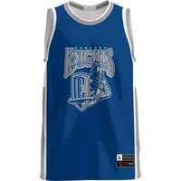 SUNY Geneseo Knights Basketball Jersey, Blue Lightweight Sportswear Jersey Shirt, Sleeveless Athletic Tank Jersey, Casual Gift for Men