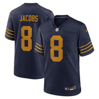 Josh Jacobs Green Bay Packers Football Jersey, Navy Game Sportswear Jersey Shirt, Lightweight Breathable Athletic Jersey, Casual Gift for Men