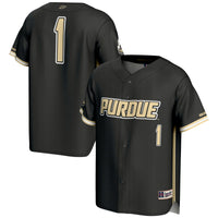 Purdue Boilermakers Baseball Jersey, Gold Lightweight Sportswear Jersey Shirt, Lightweight Breathable Athletic Jersey, Casual Gift for Men