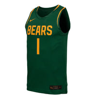 Baylor Bears Basketball Jersey, Green Replica Sportswear Jersey Shirt, Sleeveless Athletic Tank Jersey, Casual Gift for Men
