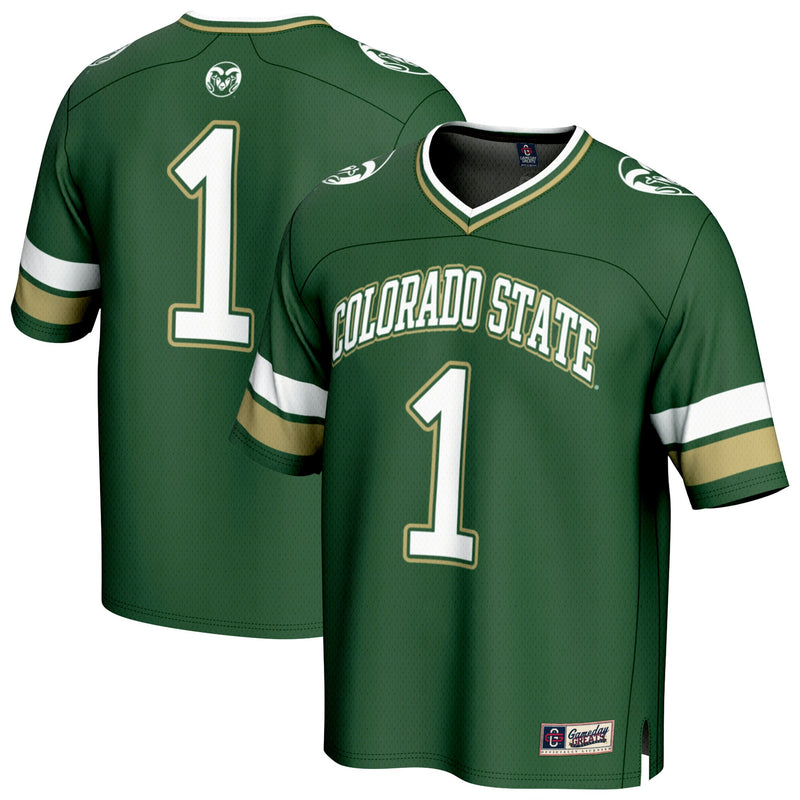 Colorado State Rams Football Jersey, Green Fashion Sportswear Jersey Shirt, Lightweight Breathable Athletic Jersey, Casual Gift for Men