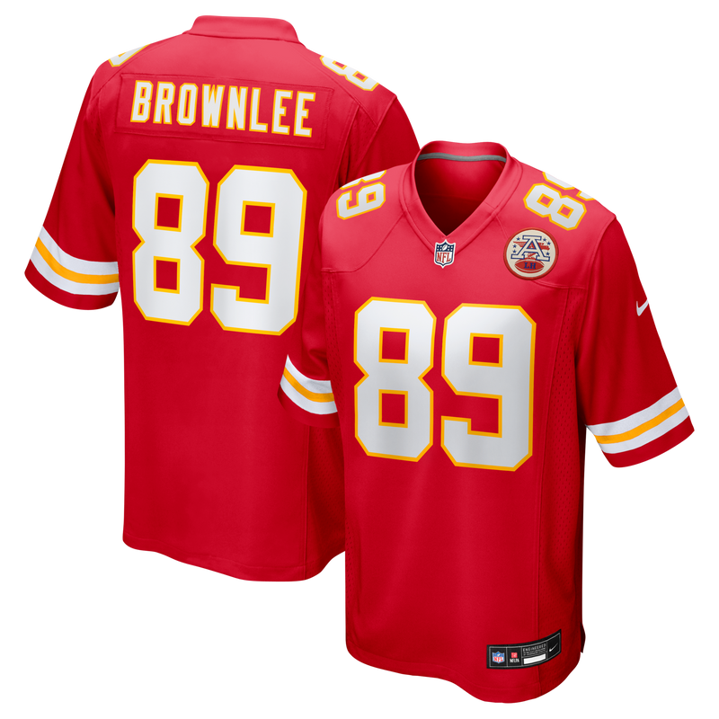 Jason Brownlee Kansas City Chiefs Football Jersey, Red Game Sportswear Jersey Shirt, Lightweight Breathable Athletic Jersey, Casual Gift for Men