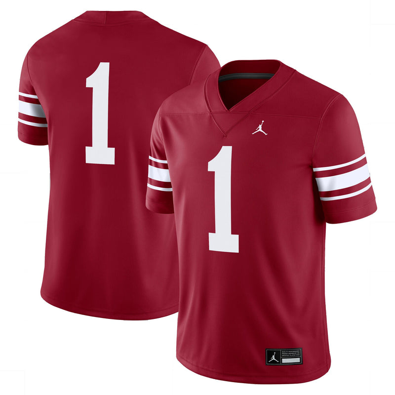 Oklahoma Sooners Football Jersey, Crimson Game Throwback Sportswear Jersey Shirt, Lightweight Breathable Athletic Jersey, Casual Gift for Men