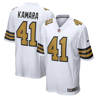 Alvin Kamara New Orleans Saints Football Jersey, White Game Sportswear Jersey Shirt, Lightweight Breathable Athletic Jersey, Casual Gift for Men