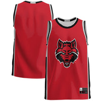 Arkansas State Red Wolves Basketball Jersey, Scarlet Lightweight Sportswear Jersey Shirt, Sleeveless Athletic Tank Jersey, Casual Gift for Men