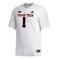 Texas Tech Red Raiders Football Jersey, White Replica Sportswear Jersey Shirt, Lightweight Breathable Athletic Jersey, Casual Gift for Men