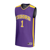 LSU Tigers Basketball Jersey, Purple Fashion Sportswear Jersey Shirt, Sleeveless Athletic Tank Jersey, Casual Gift for Men, Style 202342851