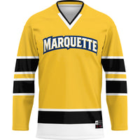 Marquette Golden Eagles Hockey Jersey, Blue Sportswear Jersey Shirt, Long Sleeve Hockey Sweater Jersey, Casual Gift for Men