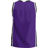Wisconsin-Whitewater Warhawks Basketball Jersey, Purple Sportswear Jersey Shirt, Sleeveless Athletic Tank Jersey, Casual Gift for Men