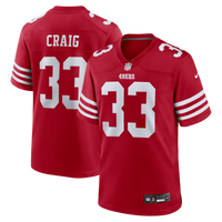 Roger Craig San Francisco 49ers Football Jersey, Scarlet Sportswear Jersey Shirt, Lightweight Breathable Athletic Jersey, Casual Gift for Men