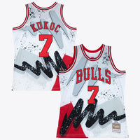 Chicago Bulls Basketball Jersey, White Swingman Sportswear Jersey Shirt, Sleeveless Athletic Tank Jersey, Casual Gift for Men, Style 204330086