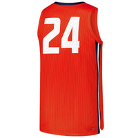 Illinois Fighting Illini Basketball Jersey, Sportswear Jersey Shirt, Sleeveless Athletic Tank Jersey, Casual Gift for Men, Style 202292179