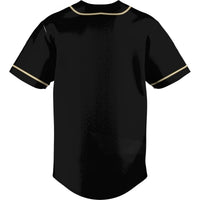 Oakland Golden Grizzlies Baseball Jersey, Black Lightweight Sportswear Jersey Shirt, Lightweight Breathable Athletic Jersey, Casual Gift for Men