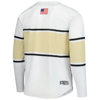 Army Black Knights Hockey Jersey, White Replica Sportswear Jersey Shirt, Long Sleeve Hockey Sweater Jersey, Casual Gift for Men