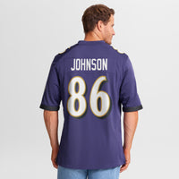 Cornelius Johnson Baltimore Ravens Football Jersey, Purple Sportswear Jersey Shirt, Lightweight Breathable Athletic Jersey, Casual Gift for Men